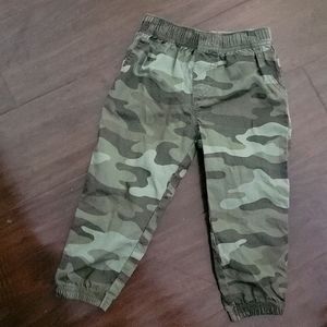 24-month-old pants, army green.